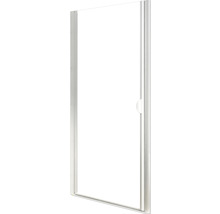Ușă duș rotativă Schulte Lugano, 90x180 cm, sticlă securizată transparentă, profil alunatur