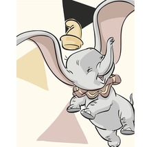Ilustrație cu un elefant zburător cu o pălărie