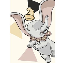 Ilustrație cu Dumbo, elefantul zburător cu pălărie