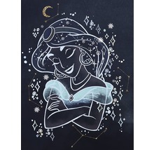 Ilustrație cu prințesa Jasmine cu stele și lună