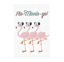 Fla Minnie go tablou mural cu flamingo și fundă