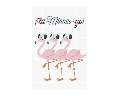 Fla Minnie go tablou mural cu flamingo și fundă