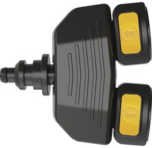 Distribuitor de apă cu două ieșiri și robinet de închidere