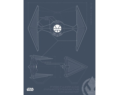 Planul unui TIE fighter din Star Wars