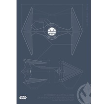 Planul unui avion de vânătoare TIE din Star Wars