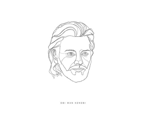 Ilustrație cu Obi-Wan Kenobi