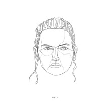 Ilustrație a chipului unei femei pe nume Rey.