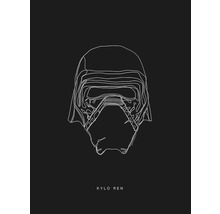 Mască Kylo Ren ca desen liniar