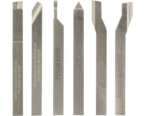 Set cuțite strung HSS/Co Proxxon Micromot 6x6 mm, 6 piese