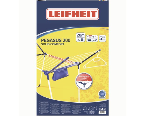 Uscător de rufe Leifheit Pegasus 200 Solid Comfort