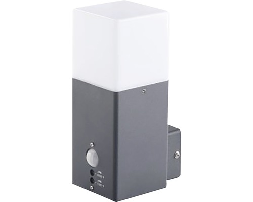Aplică exterior în sus Vadra E27 max. 1x11W, senzor de mișcare, IP44, antracit Lumină de perete cu senzor de mișcare pentru exterior