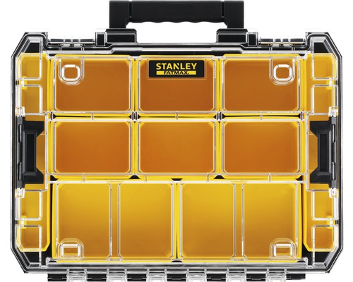 Cutie de scule Stanley Fatmax cu compartimente pentru depozitarea sculelor și accesoriilor.