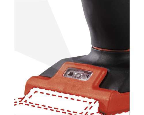 Detalii ale unei lămpi pe acumulator