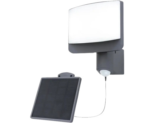 Proiector solar cu LED Lutec Sunshine 800 lumeni 6500K, senzor de mișcare, negru