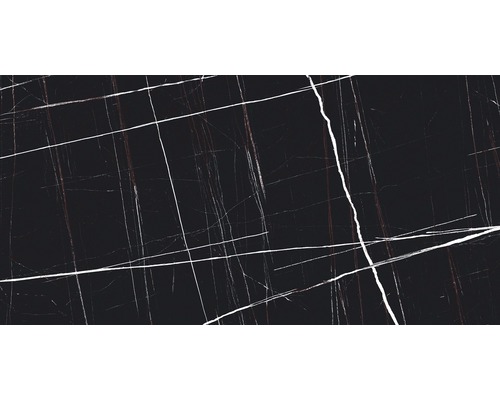 Gresie exterior / interior porțelanată glazurată Meridyen Black 60x120 cm