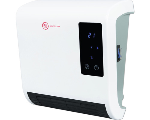 Aerotermă de perete cu afișaj digital și panou de control