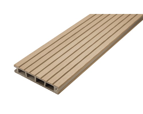 Scândură de terasă din plastic cu suprafață canelată