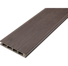 Decking din material compozit lemn-polimer cu suprafață canelată