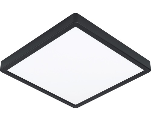 Panou cu LED integrat Fueva5 20W 2300 lumeni 28,5x28,5 cm, montaj aplicat, lumină caldă, negru