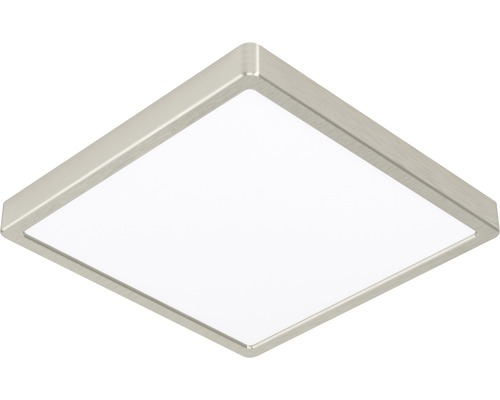 Panou cu LED integrat Fueva5 20W 2300 lumeni 28,5x28,5 cm, montaj aplicat, lumină caldă, alb/nichel mat