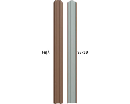 Fața și verso-ul unui stâlp de gard