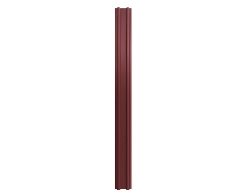 Șipcă metalică gard Bravo capăt drept 1250x90x0,50 mm roșu RAL 3011