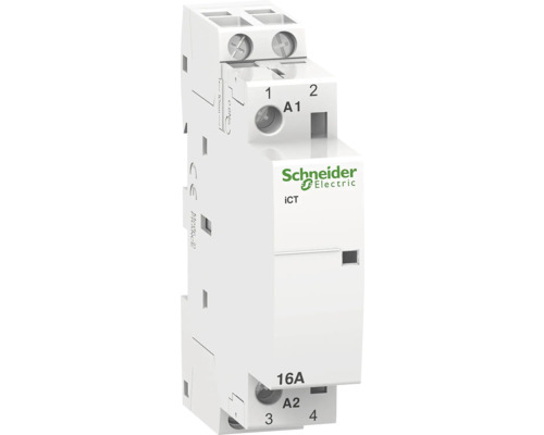 Contactor modular Schneider ACTI9 2P 16A, putere max. 1,2W, pentru tablouri electrice buc