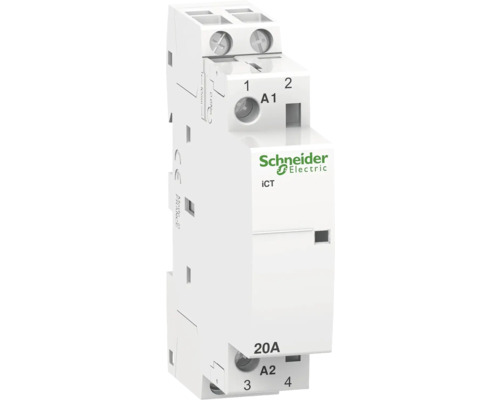 Contactor modular Schneider ACTI9 2P 20A, pentru tablouri electrice