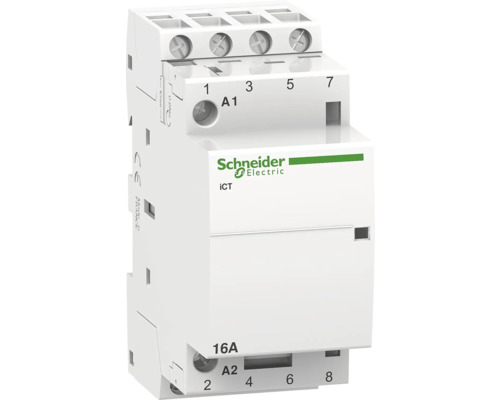 Contactor modular Schneider ACTI9 4P 16A, pentru tablouri electrice