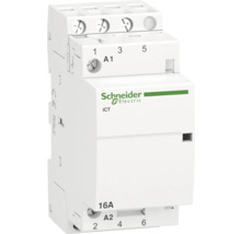 Sigla Schneider Electric. Contactor de instalație cu 16 amperi.
