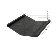 Desen tehnic al unei dolii de acoperiș cu dimensiuni