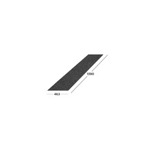 Covoraș de mochetă întunecată cu dimensiuni 463 pe 1390 milimetri