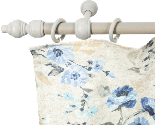 Bară de perdele cu perdea cu model floral