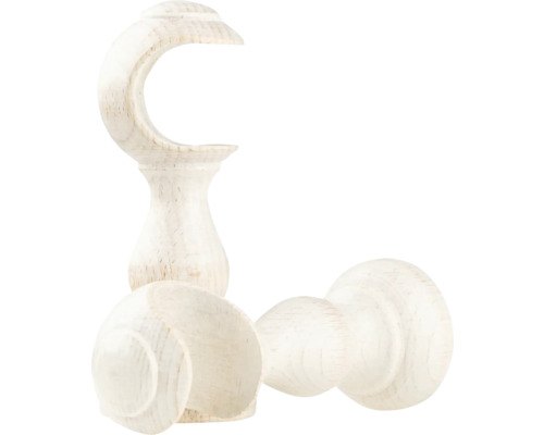 Suporturi pentru bare de perdele din lemn