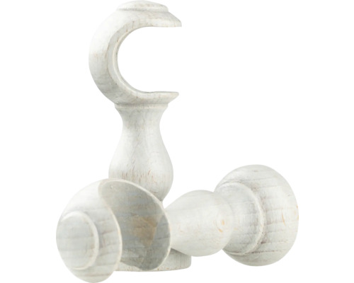 Suport din lemn pentru bara de perdele, pentru montare pe perete