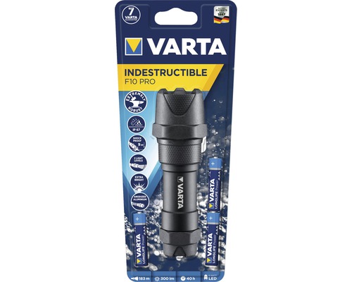 Lanternă LED Varta Indestructible F10 Pro cu baterii