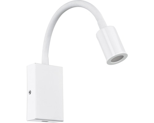 Lumină de perete albă cu braț flexibil