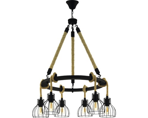 Candelabru Rampside E27 max. 6x28W, Ø760 mm, negru Candelabru Rampside E27 max. 6x28W, Ø760 mm, negru