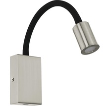 Aplică cu LED integrat Tazzoli 1x3,5W 380 lumeni, negru/nichel satinat-thumb-1