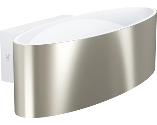 Aplică cu LED integrat Maccacari 1x10W 1100 lumeni, alb/nichel satinat Aplică cu LED integrat Maccacari 1x10W 1100 lumeni, alb/nichel satinat
