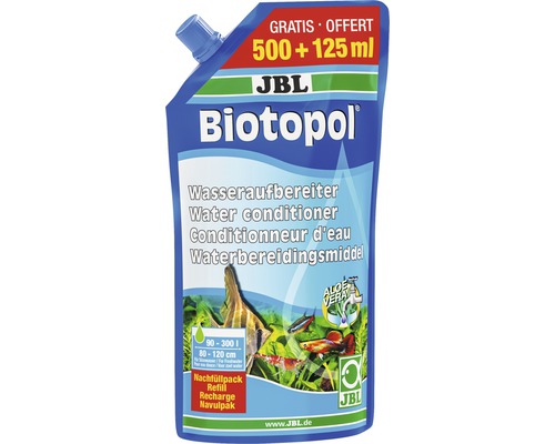 Rezervă soluție tratare apă acvariu JBL Biotopol 625 ml JBL Biotopol Soluție tratare apă, reîncărcare