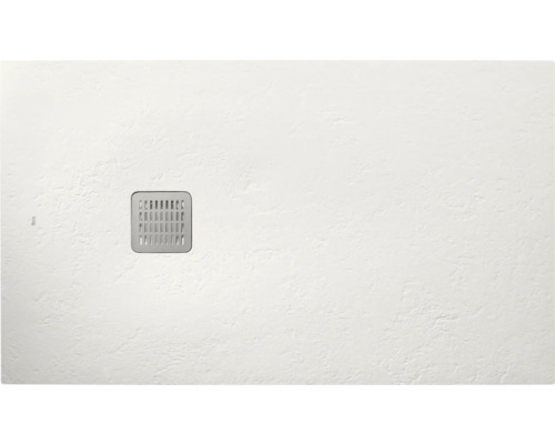 Cădiță de duș dreptunghiulară slim Roca Stonex Terran 100x80 cm alb Cadă de duș cu scurgere pătrată