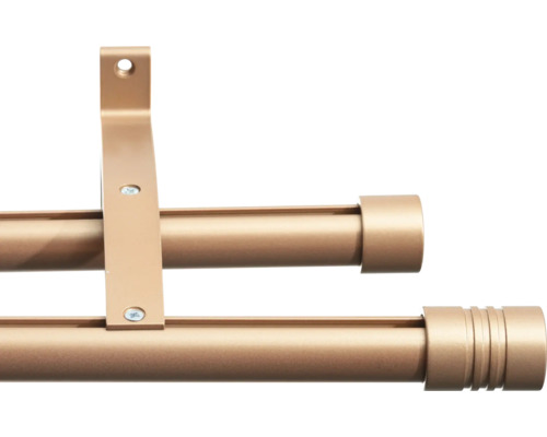 Bară dublă pentru perdele cu suport