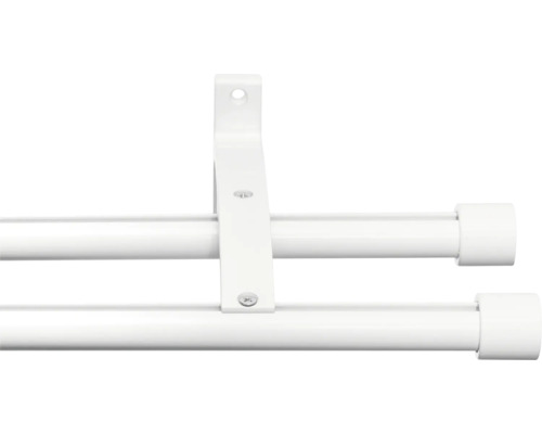 Bară dublă pentru perdea cu suport