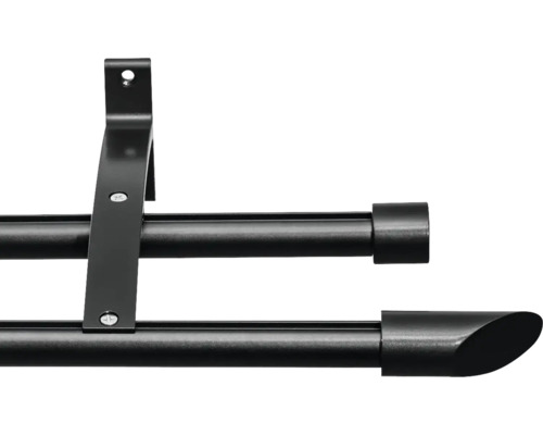 Bară dublă pentru perdea cu suport