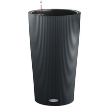 Jardiniere înaltă, canelată, cu sistem de irigare