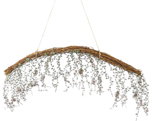 Lumină suspendată decorativă cu ramuri și plante