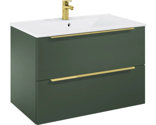 Set Roca Elegant Plus bază lavoar și lavoar 80 cm verde Set Roca Elegant Plus bază lavoar și lavoar 80 cm verde