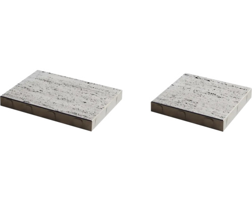 Dală beton STAR STONE Athos gri silver modul 2 piese 40x30 cm 30x30 cm 9,24 mp/palet
