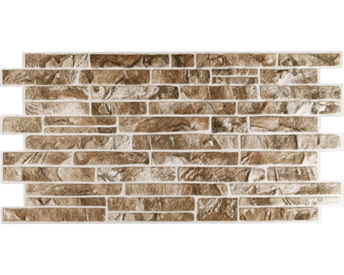 Panou decorativ PVC Slate Brown 102x49,5 cm Placă decorativă cu model de piatră pentru decorarea pereților